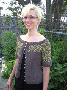 Ann Weaver Tiny Brocade Cardigan