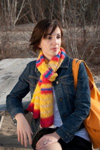 Bright Stripes Lace Scarf