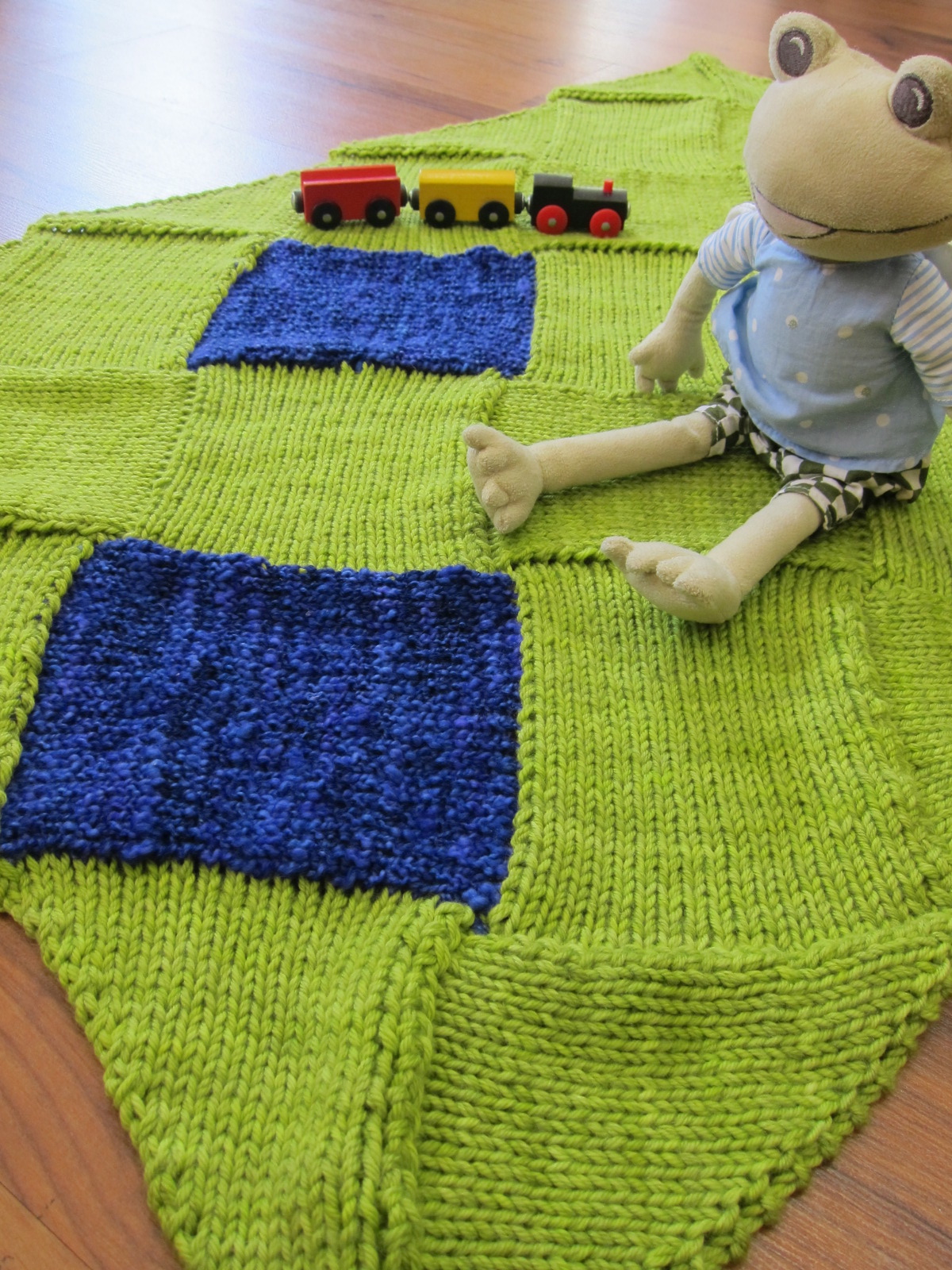 Entrelac Color Burst Baby Blanket fibre space