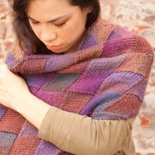 Very Mochi Entrelac Scarf/Wrap