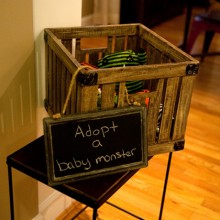 A Halloween themed baby shower