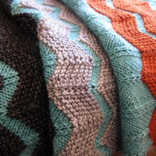 The Walt Painted Chevron Baby Blanket