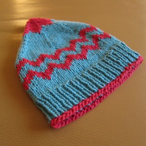 chevron baby elf hat