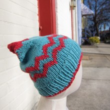 Chevron Baby Elf Hat