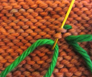 First stitch complete!