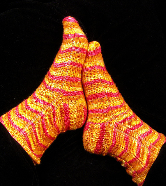 Traffic Island Socks by Nicola W