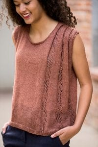 Folded Lace Tank © Interweave Knits